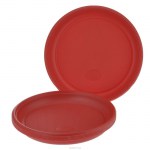 Набор красных десертных тарелок d-170(6шт) пос319